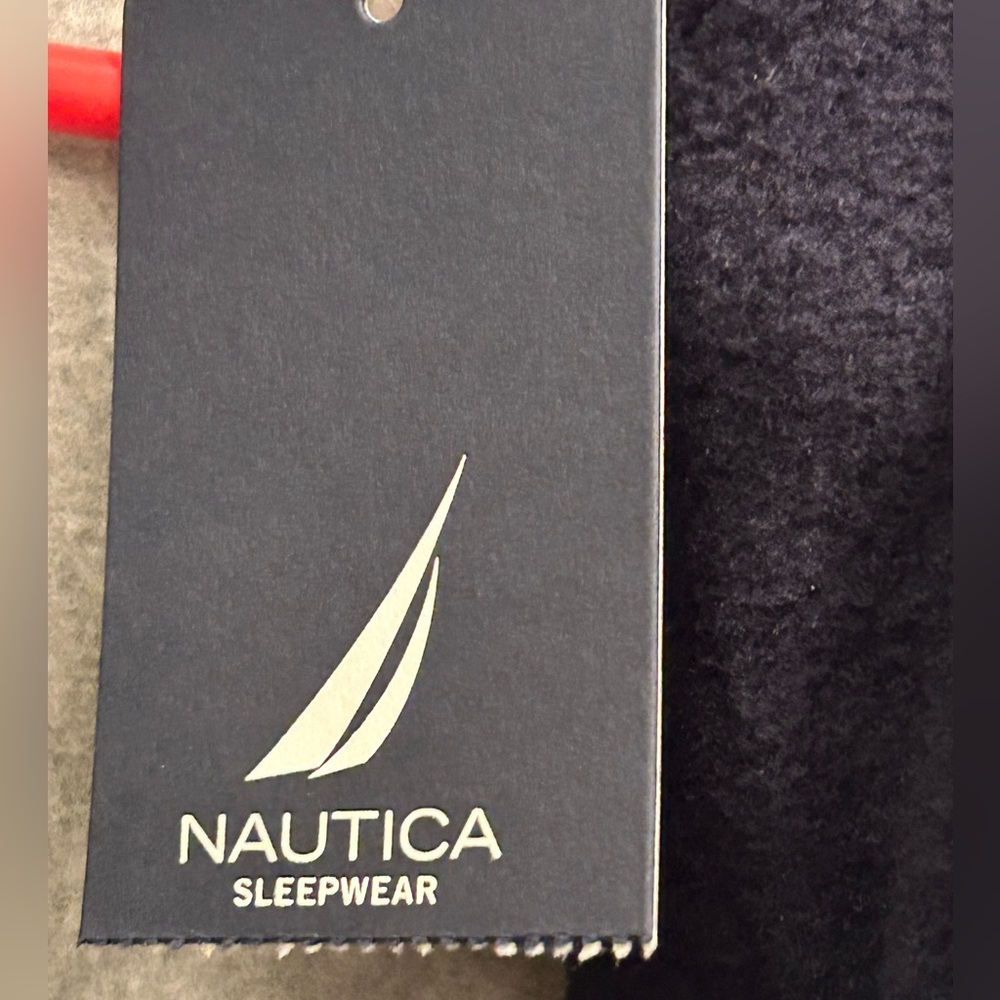 Nautica Dark Blue Men’s Robe Vintage NWT - Picture 6 of 10